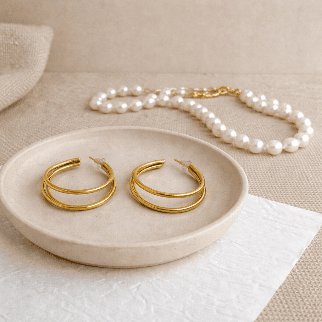 Zuri Oorbellen-Prachtige Handmade Hoepeloorbellen-1-Merani