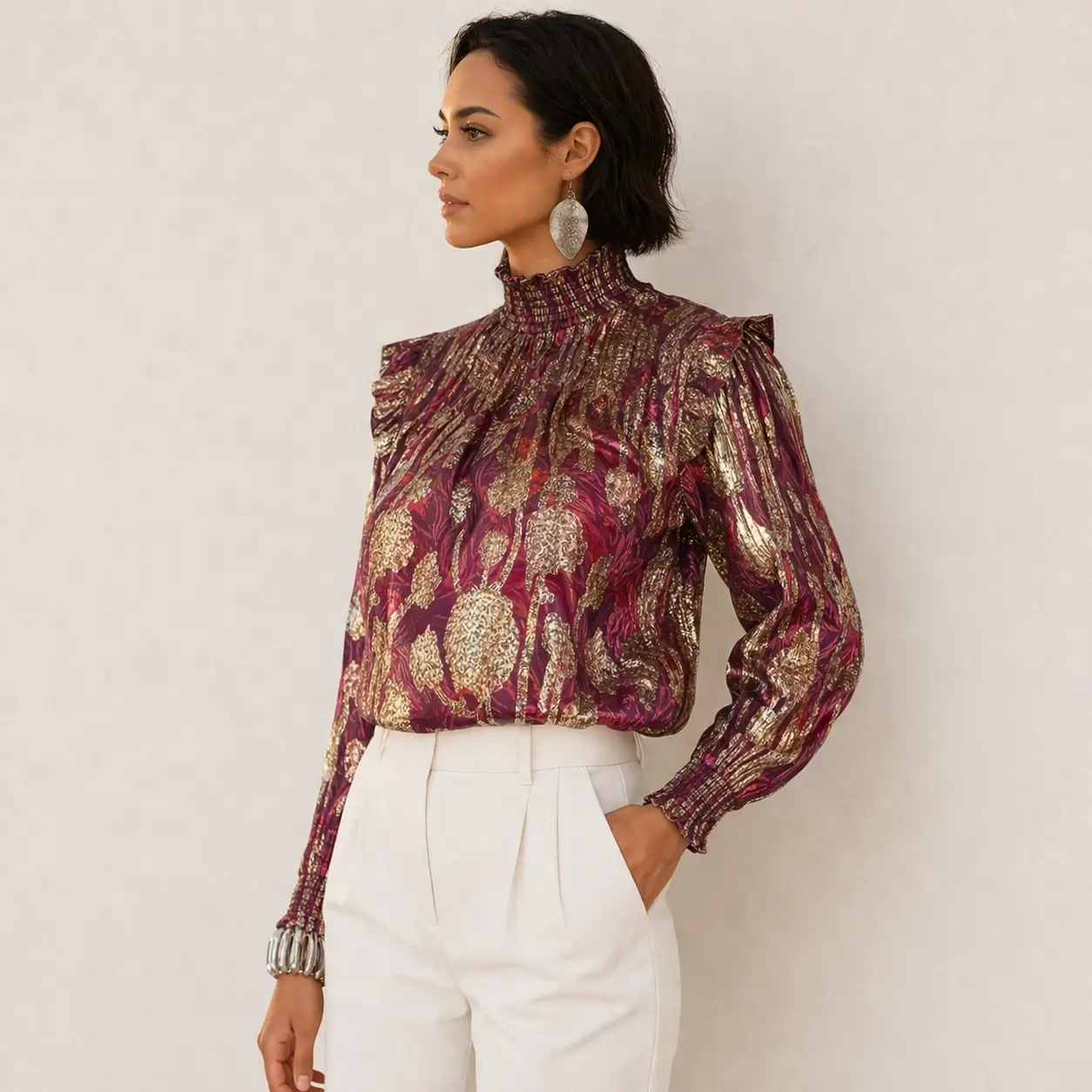 Rode gala blouse