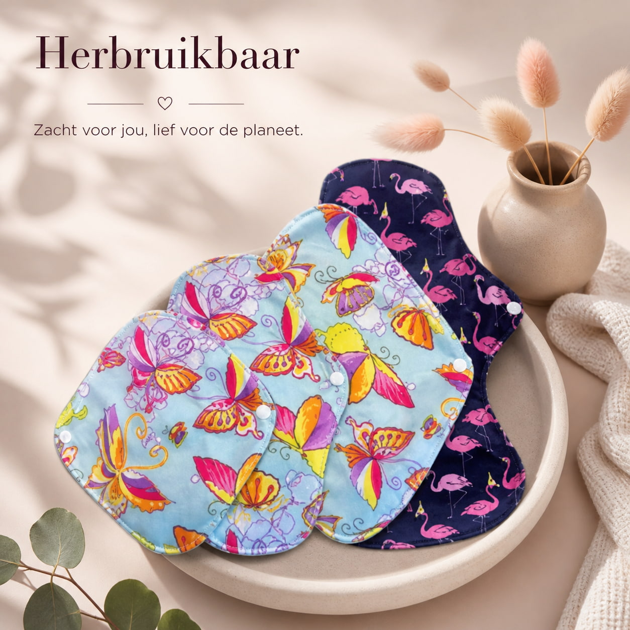 Herbruikbaar Maandverband Van Huidvriendelijk Bamboekatoen-Merani