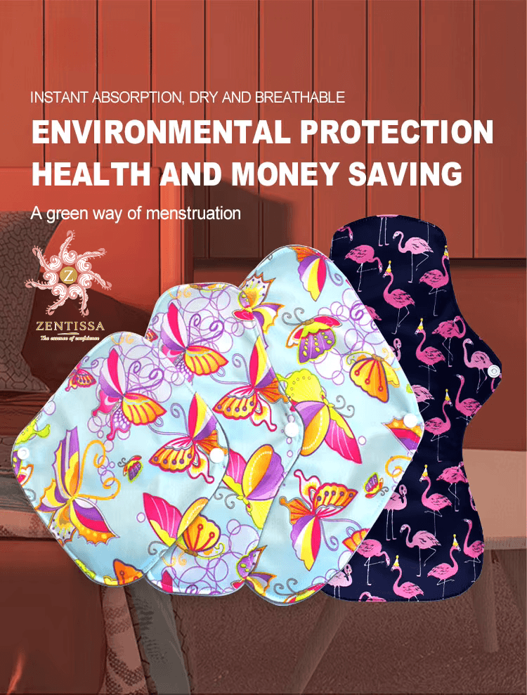 Wasbaar maandverband van huidvriendelijk bamboekatoen